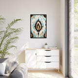 Ikat Light II Matte Canvas, Black Frame