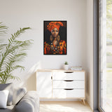 Nubian II Matte Canvas, Black Frame