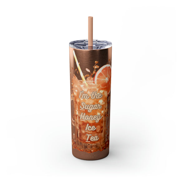 Skinny Tumbler with Straw, 20oz