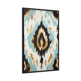 Ikat Light II Matte Canvas, Black Frame