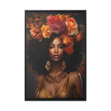 Nubian Matte Canvas, Black Frame