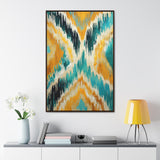 Ikat Light Gallery Canvas Wraps, Vertical Frame