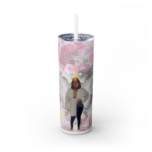 Skinny Tumbler with Straw, 20oz