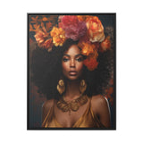 Nubian Matte Canvas, Black Frame