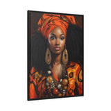 Nubian II Matte Canvas, Black Frame