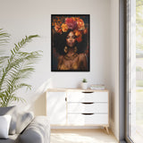 Nubian Matte Canvas, Black Frame