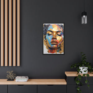 Gorgeous Graffiti Allure Matte Canvas, Black Frame