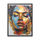 Gorgeous Graffiti Allure Matte Canvas, Black Frame