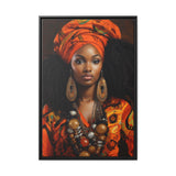 Nubian II Matte Canvas, Black Frame