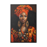 Nubian II Matte Canvas, Black Frame