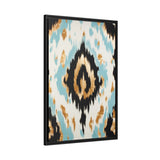 Ikat Light II Matte Canvas, Black Frame