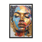 Gorgeous Graffiti Allure Matte Canvas, Black Frame