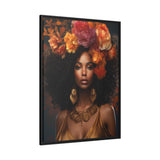 Nubian Matte Canvas, Black Frame