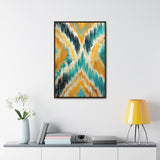 Ikat Light Gallery Canvas Wraps, Vertical Frame