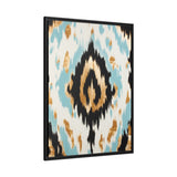 Ikat Light II Matte Canvas, Black Frame