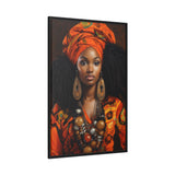 Nubian II Matte Canvas, Black Frame