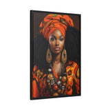 Nubian II Matte Canvas, Black Frame