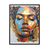 Gorgeous Graffiti Allure Matte Canvas, Black Frame