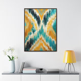 Ikat Light Gallery Canvas Wraps, Vertical Frame